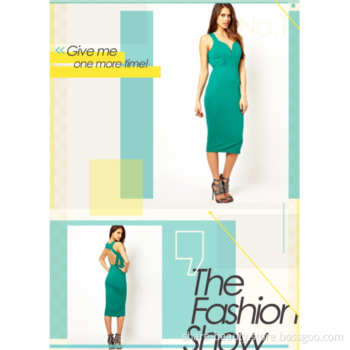 Christmas New Mermaid Tea Length Sweetheart Backless Sleeveless Cocktail Dress